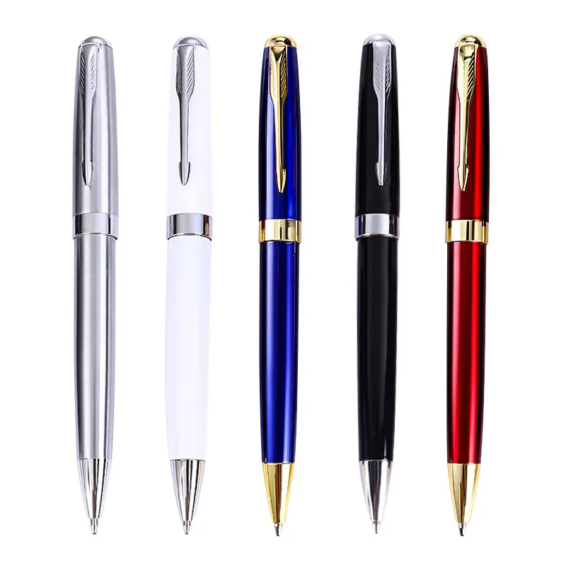 Manufacturer Wholesale Stainless Steel Metal Twist Pen Luxury Customized Logo Corporate Gift Ballpoint Pen