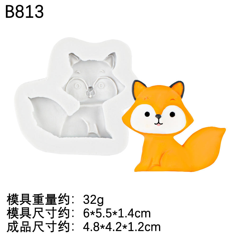 3 # B813สีเทา-สุนัขจิ้งจอก