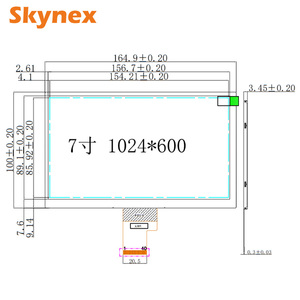 Pantalla táctil lcd tft de 7 pulgadas personalizada para panel pi, pantalla de interfaz rgb de 50 pines - Product Image 6