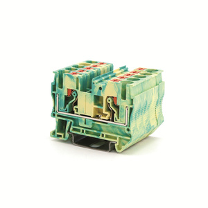 Conector de extremo eléctrico de corriente grande UL94, de empuje rápido en bloques de terminales de carril Din, 1000V, 41A, RPV6, tipo de resorte de gran tamaño - Product Image 5