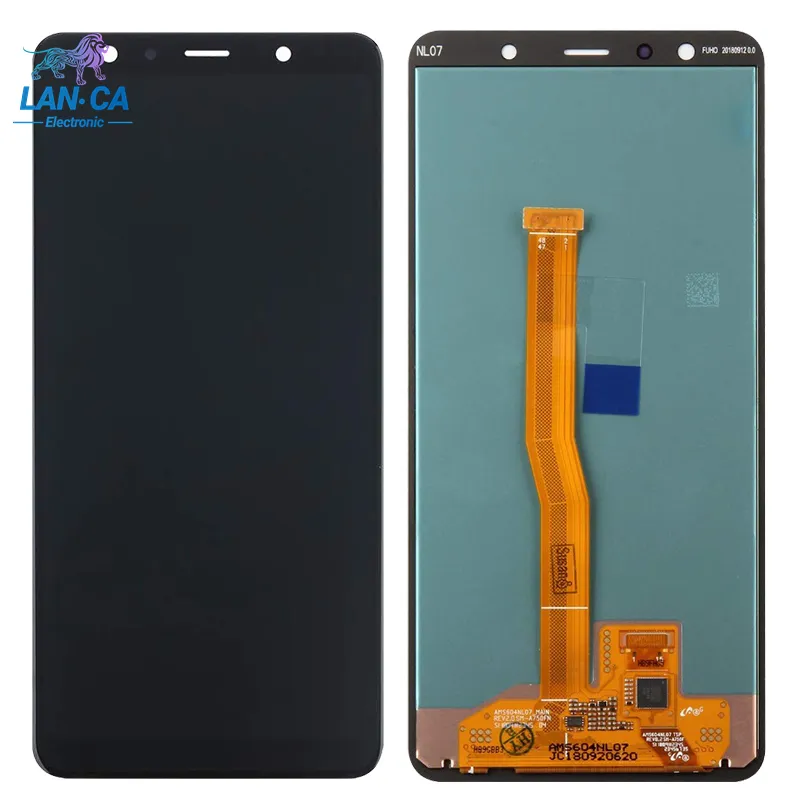 Penjualan Langsung Pabrik TFT Amoled Lcd OEM Samsung A7 2018 dengan Digitizer LCD Rakitan Penuh untuk Samsung A7 Layar 2018 Tampilan Lcd