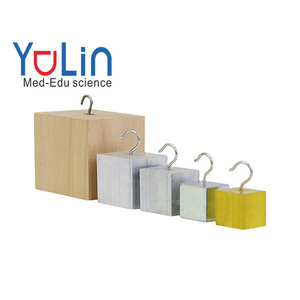 Ayudas didácticas para el modelo de demostración de la relación densidad-masa física del grupo de cubos con ganchos - Product Image 1