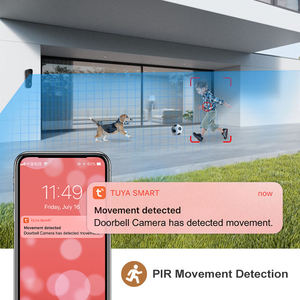 Sistema de videoportero VIDEW WiFi Cámara de timbre inalámbrico con alertas de movimiento de visión nocturna de conversación bidireccional para Smart Home Ready - Product Image 5