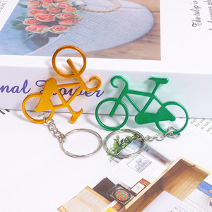 <span class=keywords><strong>Mini</strong></span> Bike Abridor De Garrafas Chaveiro Pingente Logotipo Personalizado Ferramenta Multifuncional Liga De Alumínio Bicicleta Velocidade Abridor De Garrafas Chaveiros