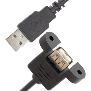 1ft 3ft 10ft Schraube Verriegelung bolzen Stecker auf Buchse USB 2.0 Typ A Verlängerung kabel - Product Image 4