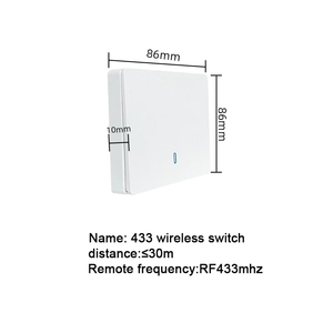 433Mhz uzaktan kumanda kablosuz Push Button duvar ışık anahtarı uzaktan kumanda 1-3 Gang 86 tipi Panel anahtarı akıllı ev - Product Image 2