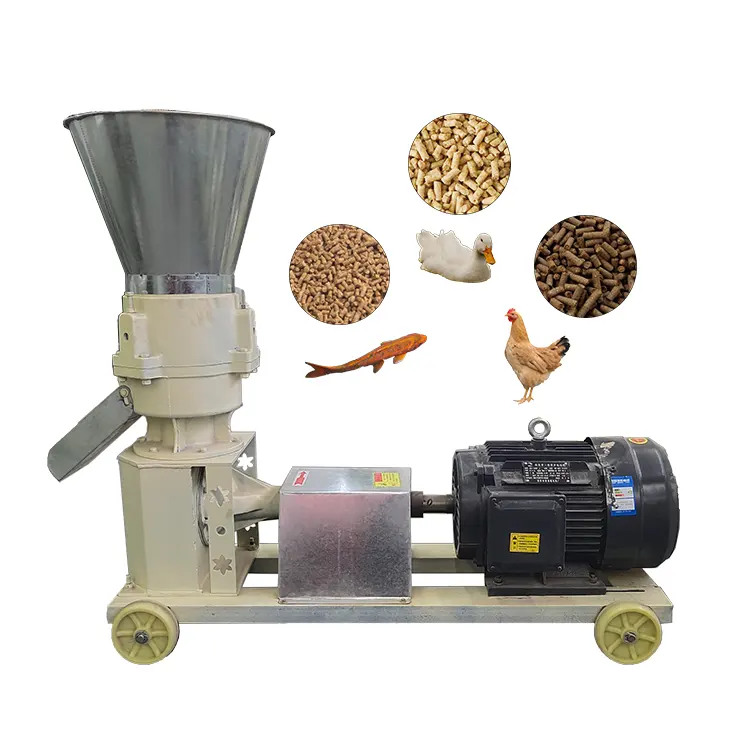Vente directe en usine machine à granulés de bois pour porcs alimentation herbe farine vente au détail machine à granulés pour poissons à usage d'éleveur