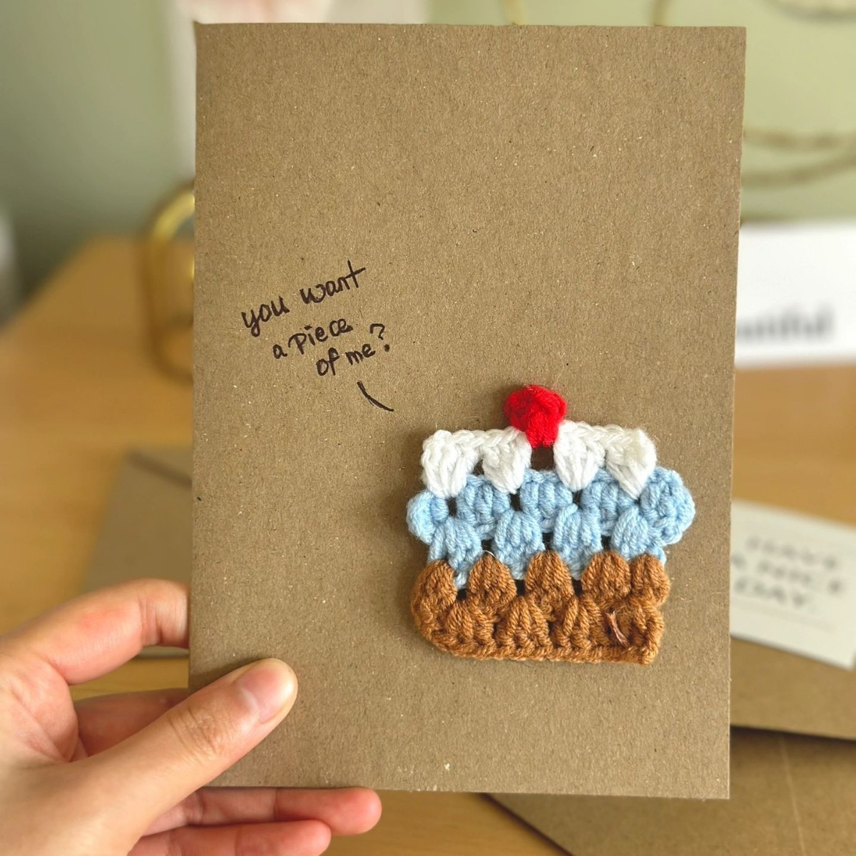 material pack-birthday cake lover greeting card