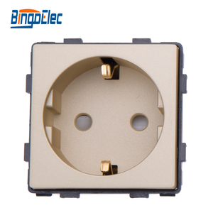 Bingoelec 2022 <strong>New</strong> Arrivals 16A Normal Germany Socket Electrical Socket Modular Brass Inside - Product Image 5