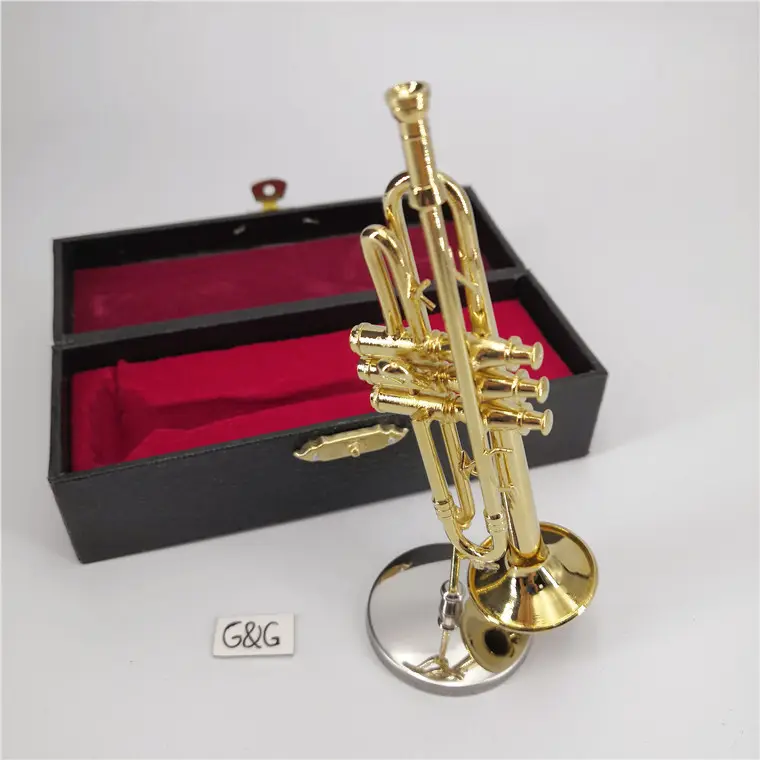 2018 heißer Verkauf Mini Instrument Trompete Modell Handwerk Für Kinder