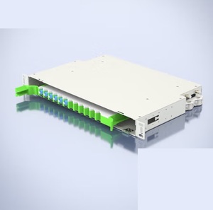 Paneles de conexión de cable ODF Gestión de cables de fibra óptica RJ45 Conector SC/LC/FC/ST Caja de terminación de cableado de red ODF - Product Image 2