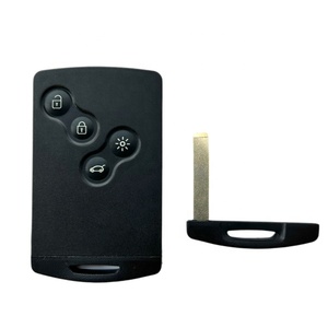 กล่องกุญแจรีโมทสมาร์ทการ์ด4ปุ่มพร้อมใบมีดฉุกเฉินสำหรับ R-enault Megane KEY - Product Image 1