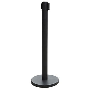 Đánh bóng thép không gỉ kiểm soát đám đông <span class=keywords><strong>stanchion</strong></span> với 3m có thể thu vào vành đai rào cản - Product Image 4