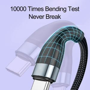 מפעל pd 100w <span class=keywords><strong>5</strong></span> ב <span class=keywords><strong>1</strong></span> כבל מטען רב תפקודי מטען מהיר USB מסוג USB-מטען סופר קלוע כבל נתונים קלוע עבור iphone samsung
