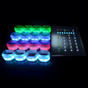 Stampa personalizzata concerto LED lampeggiante DMX controllo programmabile telecomando LED bracciale - Product Image 4