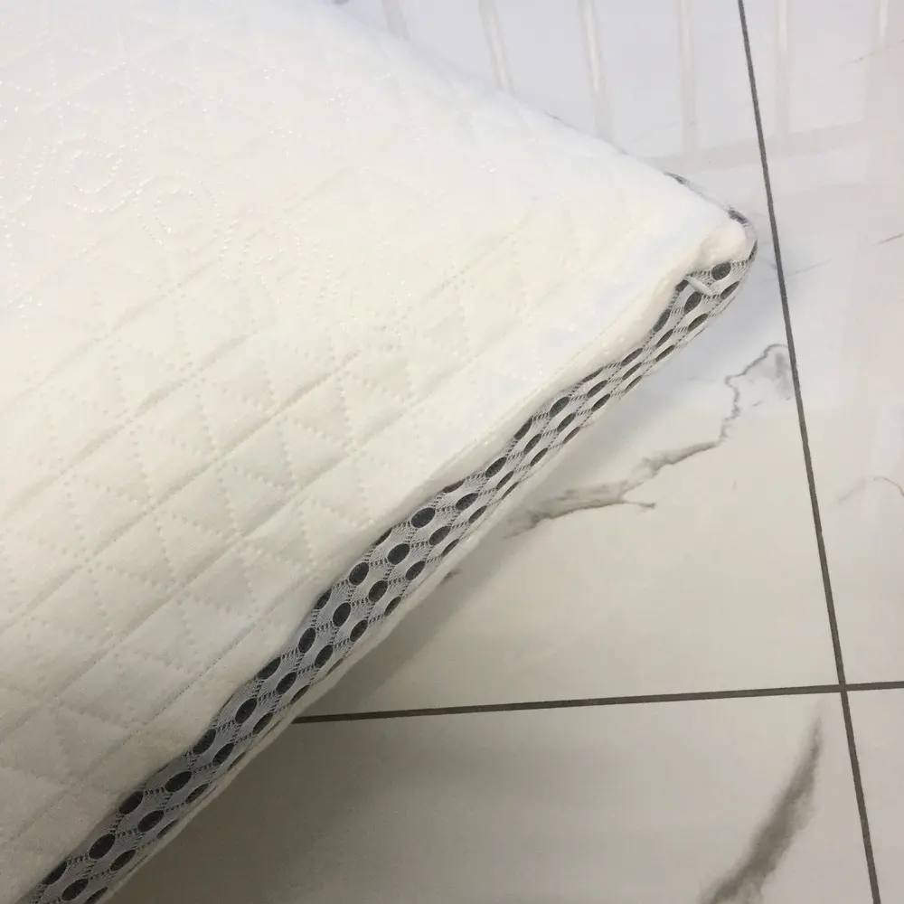 Almohada de cama Visco de espuma viscoelástica híbrida de bambú de lujo para dormir con la espalda lateral cómoda, ajuste de altura, almohada triturada 40 Expo