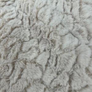 100Polyester Thỏ Giả Lông Thú Vải Bàn Chải Hoa Mềm Mại Trắng PV Vải Cho Áo Khoác Mùa Đông, Đồ Chơi Và Chăn - Product Image 4