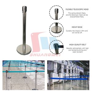 Bán Buôn Kiểm Soát Đám Đông Có Thể Thu Vào Vành Đai Stanchion Bài Tùy Chỉnh Kim Loại Hàng Xếp Hàng Dòng Hàng Rào Bài Stanchion Hàng Xếp Hàng Có Thể Thu Vào Vành Đai Hàng Rào - Product Image 5