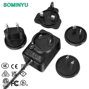 12v1a 5v2a 5v3a可互换插头电源适配器，带ETL PSE CCC KC CE UKCA证书 - Product Image 1