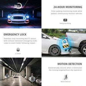 1080P 2&quot; <strong>LCD</strong> <strong>Display</strong> 3 Camera Lens Vehicle Tools DVR Car Dash Cam Black Box Digital Camera With <strong>Reverse</strong> Image Night Vision - Product Image 3