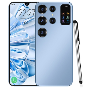 2025新しいホットS24ウルトラ5Gスマートフォン6.8インチSペンAndroidフォン高速充電でロック解除4G WIFI 16GB + 1ゲーム用テラバイトメモリ