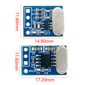 1 Satz 2 Stück 433 MHz Wireless Transmitter-Receiver-Board-Modul SYN115 SYN480R ASK/OOK Chip-PCB für Arduino
