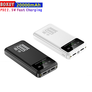 PD18W <strong>QC3.0</strong> Super Fast Charger <strong>Power</strong> <strong>Bank</strong> Portable Battery Chargers TYPE-C USB Three <strong>Output</strong> Dual <strong>Input</strong> 20000mAh Powerbanks - Product Image 1