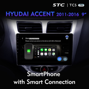 Sistema de áudio multimídia para carro, dvd player touch screen, android, stereo, para hyudai accent 2011 2012 2013 2014 2015 2016