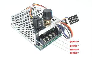 Digital anzeige 0 ~ 100% einstellbar DC 10-50V 40A DC Motor drehzahl regler PWM 12V 24V 48V 2000W MAX 60A reversibel - Product Image 2