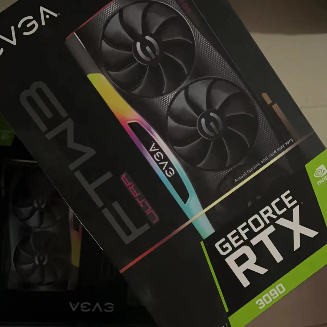 중고 EVGA G eForce RTX 3090 XC3 24G GDDR6X iCX3 기술 게임용 비디오 카드