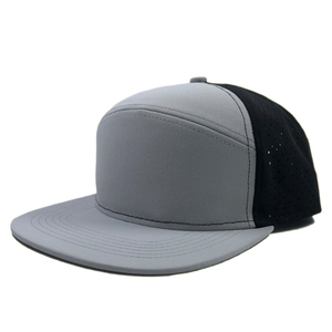 AI-MICH promosyon toptan spor şapka özel 7 Panel yüksek kaliteli baskı logosu pamuk Gorras lazer kesim su geçirmez Snapback <span class=keywords><strong>Hap</strong></span>