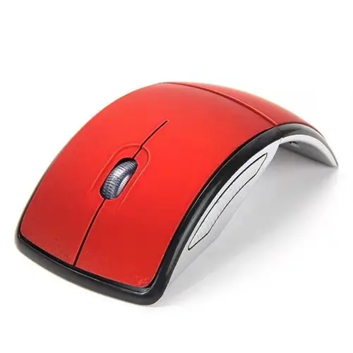 Ratón inalámbrico plegable Mini Arc 2,4G, Mouse para juegos con logotipo personalizado, regalos de beneficios para trabajadores, gran oferta