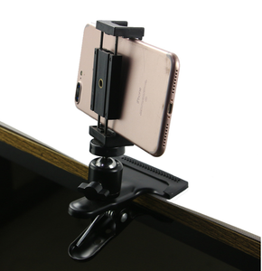 Kamera klip telefon Metal klip kelepçe tutucu dağı standart top kafa 1/4 vida ile kamera flaşı tutucu braketi - Product Image 2
