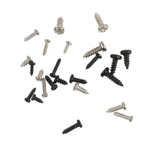 1200個M1M1.2 M1.4M1.7各種マイクロガラスネジラウンドヘッドセルフタッピング電子小型木ネジキットセット - Product Image 4