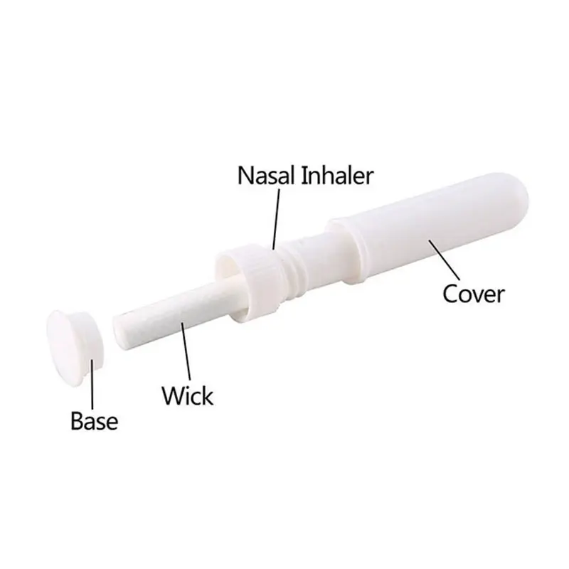 1000 piezas Nasal inhalador palos de aceite esencial de aromaterapia blanco Nasal inhalador tubos de vacío en blanco Nasal inhaladores para aceites esenciales