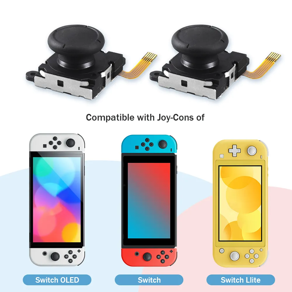 Đối với Nintendo chuyển đổi điều khiển hiệu ứng Hall Analog Joystick 3D Analog thay thế