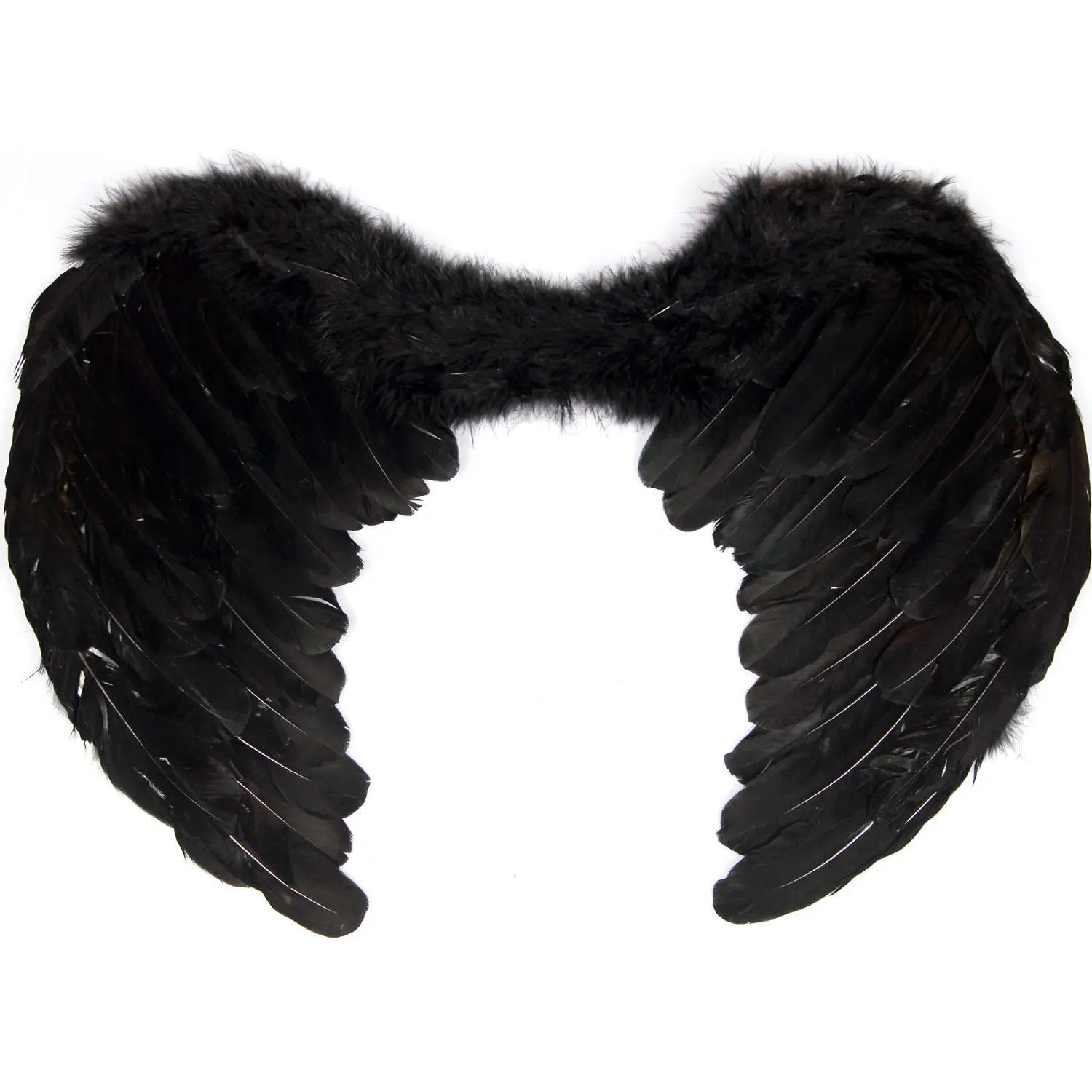 Ala de plumas blanca y negra, disfraz de alas de Ángel para fiesta de Halloween para niños, mujeres y niñas, disfraces de Cosplay de Halloween, alas de plumas