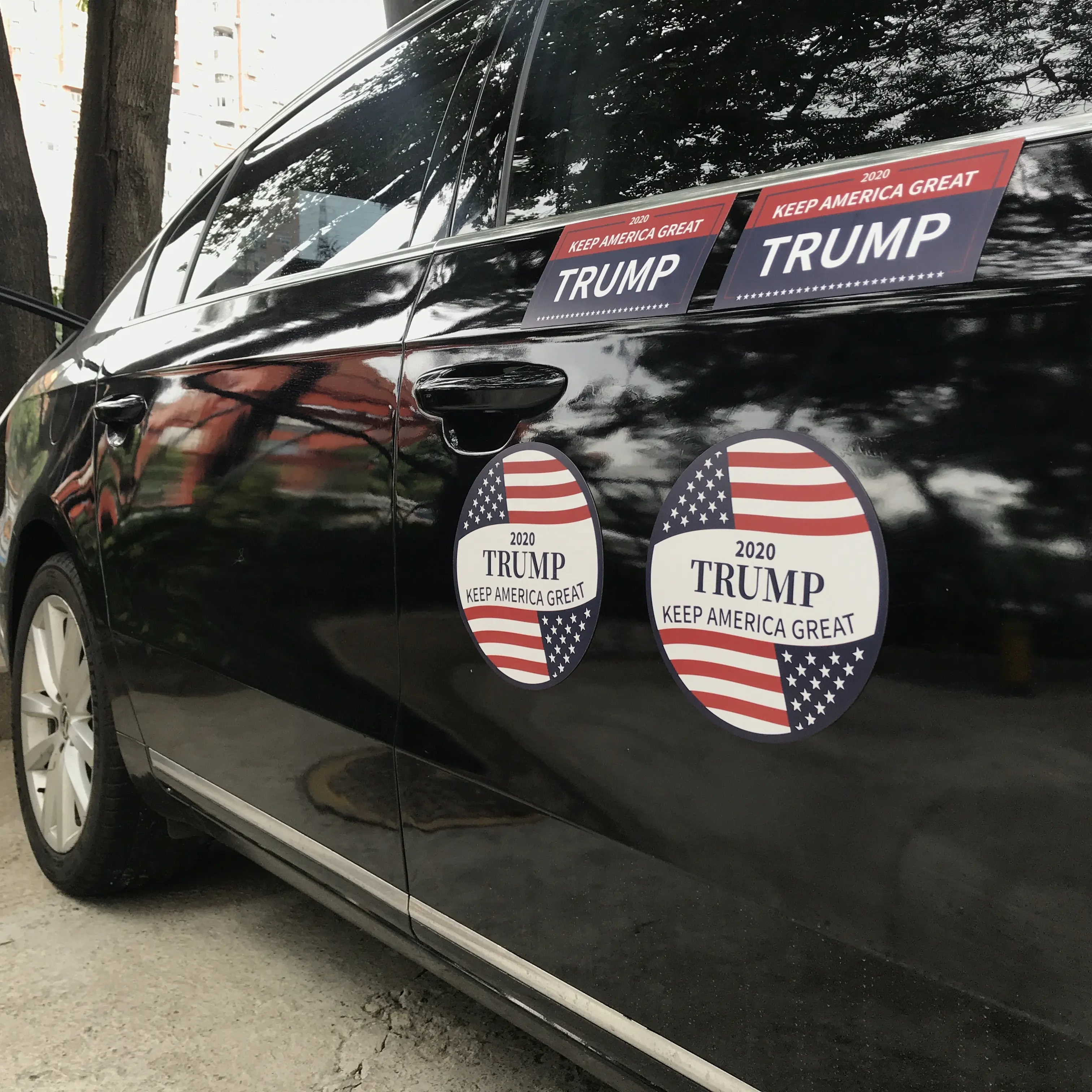 Diseño personalizado coche imán adhesivo con corte forma magnética etiqueta