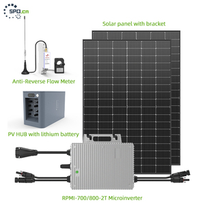Anti-ters akış balkon güneş sistemi 700W/800W/2000W/2300W enerji depolama balkon güneş lityum pil ile - Product Image 1