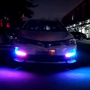 Universal <strong>12V</strong> DRL <strong>LED</strong> Daytime Running Lights <strong>White</strong> <strong>LED</strong> Fog Lamp and Turn Signals for Cars New Condition Unlock Scanning
