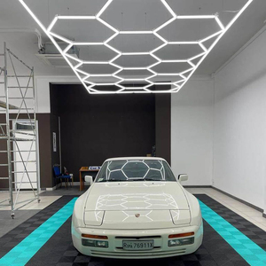 SUEZ Led esagonale personalizzato professionale per Showroom Led Workshop Light Car Detailing Lights Garage Work Light - Product Image 2