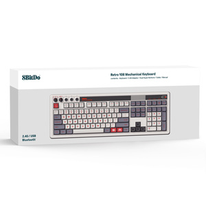 Teclado mecánico de juego 8BitDo Retro 108 con teclado numérico integrado BT 2,4G teclado inalámbrico para juegos para PC Windows / Android - Product Image 6