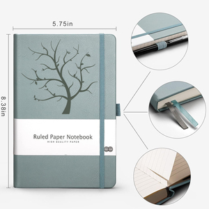 100-Sheet Leather Journal Custom Diary <strong>Notebook</strong> <strong>A5</strong> Lined Journal <strong>Notebook</strong> <strong>With</strong> <strong>Elastic</strong> Strap Pen Holder Memo - Product Image 2