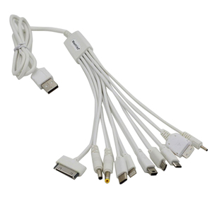 Cargador de Cable 10 en 1 para ordenador, adaptador USB, Cable de datos para PSP, Cable de transferencia de datos multifunción