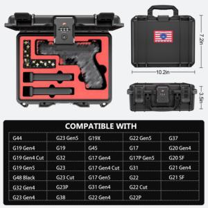 Khc EVA không thấm nước Sốc bằng chứng có thể khóa TSA được phê duyệt du lịch Trường hợp với Built-in TSA khóa - Product Image 4