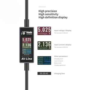 18kinds AV-Line Charging Data Line Detection 1.0m Current for Pad Phone Pod Type C for Android Fast Charge Voltage Brush Tester - Product Image 2