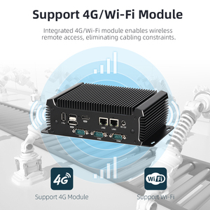 Промышленный ПК XCY Intel N97 DDR4 M.2 SSD 2 LAN 6 RS232 COM HD DP MiniPC Win10 Linux Безвентиляторный мини-компьютер - Product Image 5