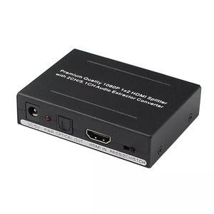 Divisor Hdmi 1x2 compatible con 3D 4k con extractor de Audio L/R, Salida Óptica SPDIF/Toslink, precio de fábrica - Product Image 3
