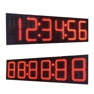 8 Zoll 6 digitaler Outdoor-Timer Sport-Countdown-Timer Doppelseitiger Timer GPS-LED-Digitaluhr