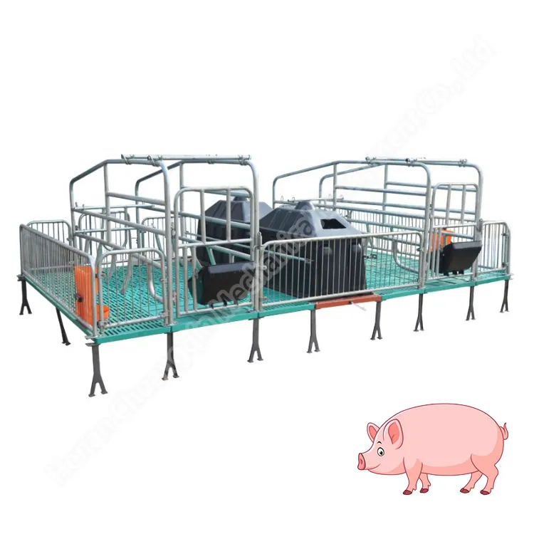 Produk perlengkapan pertanian babi kolor dayung tempat tidur Corral tabur